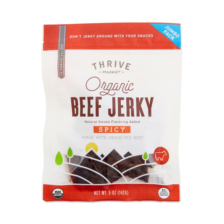 Organic Beef Jerky Jumbo Pack, Spicy
