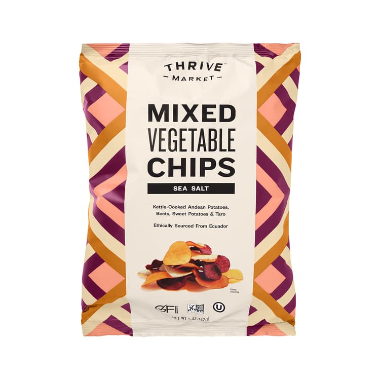 Thrive Market Mixed Vegetable Chips, Sea Salt