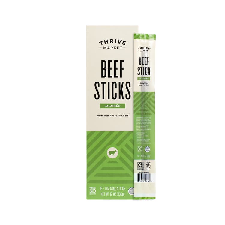 Thrive Market Grass-Fed Beef Sticks, Jalapeno