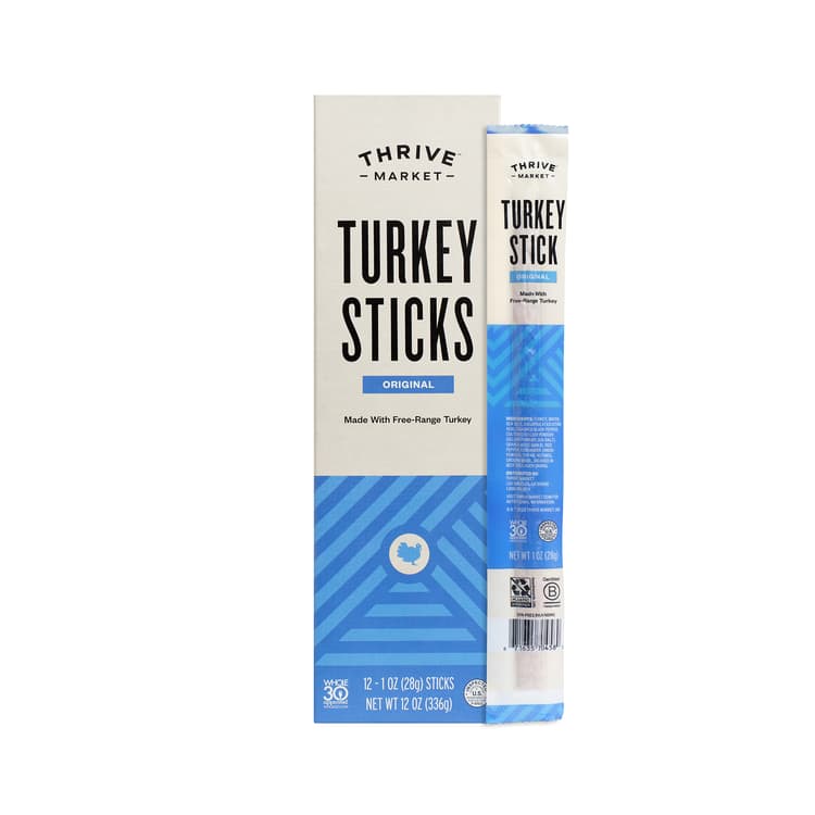 Thrive Market Free-Range Turkey Sticks, Original
