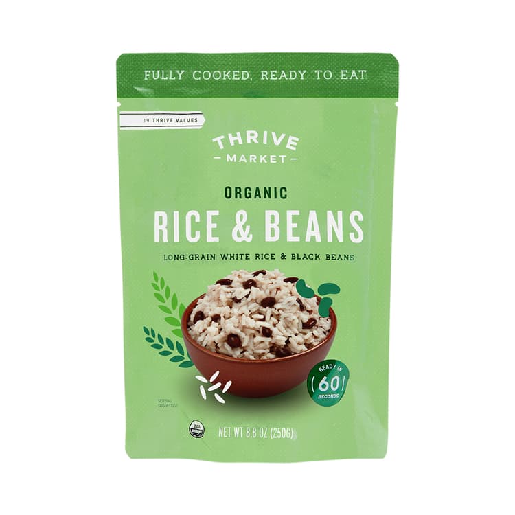 Thrive Market Organic Long Grain White Rice & Black Beans