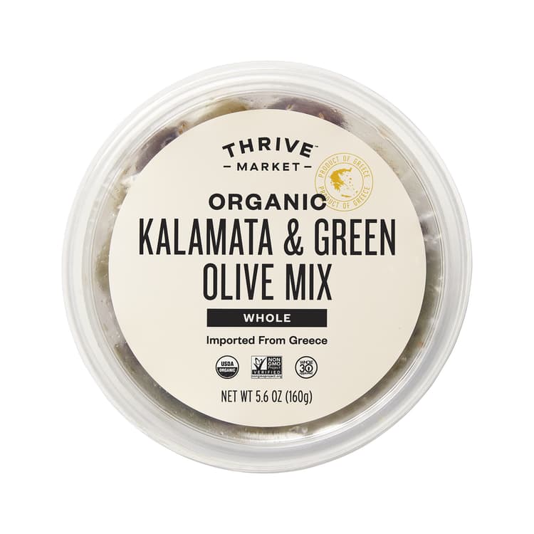 Thrive Market Organic Kalamata & Green Olive Mix