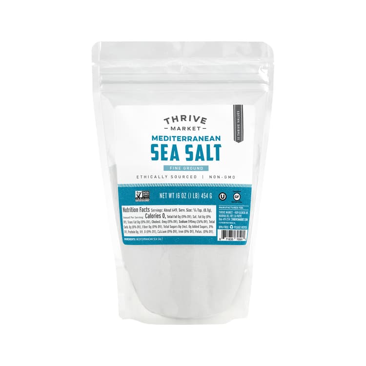 Thrive Market Mediterranean Sea Salt, Fine Ground