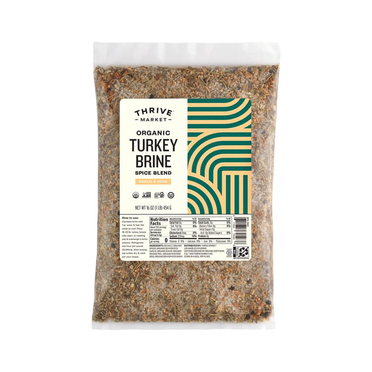 Thrive Market Organic Turkey Brine Spice Blend, Garlic & Herb
