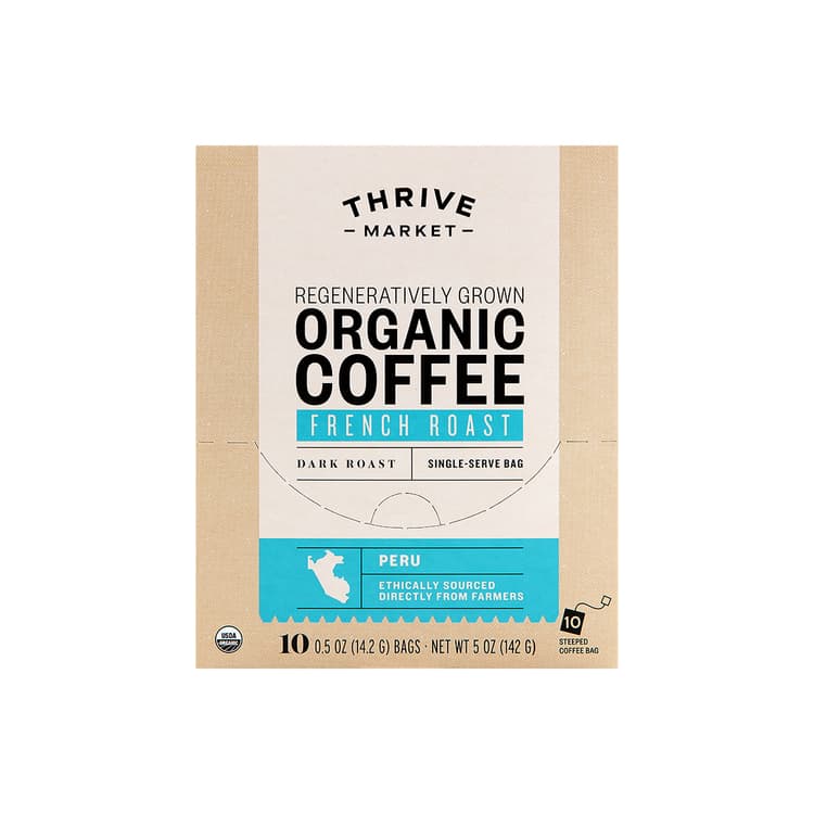 Organic French Roast Coffee, Single-Serve Bags