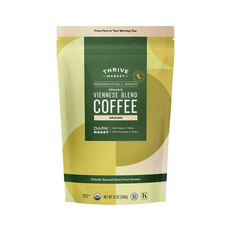 Thrive Market Regeneratively Grown Organic Viennese Blend Coffee, Ground
