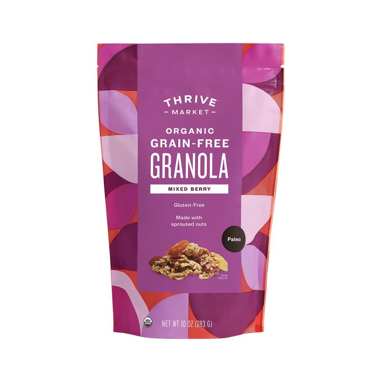 Thrive Market Organic Grain-Free Granola, Mixed Berry