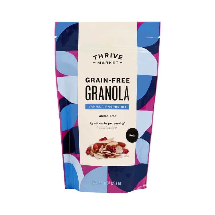 Thrive Market Grain-Free Vanilla Raspberry Granola