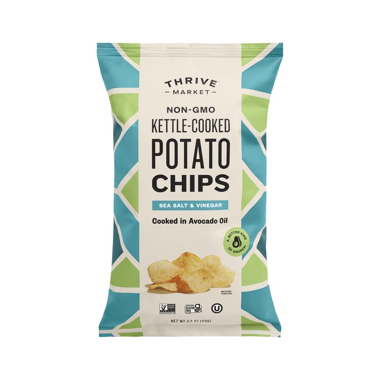 Thrive Market Non-Gmo Avocado Oil Potato Chips, Salt & Vinegar