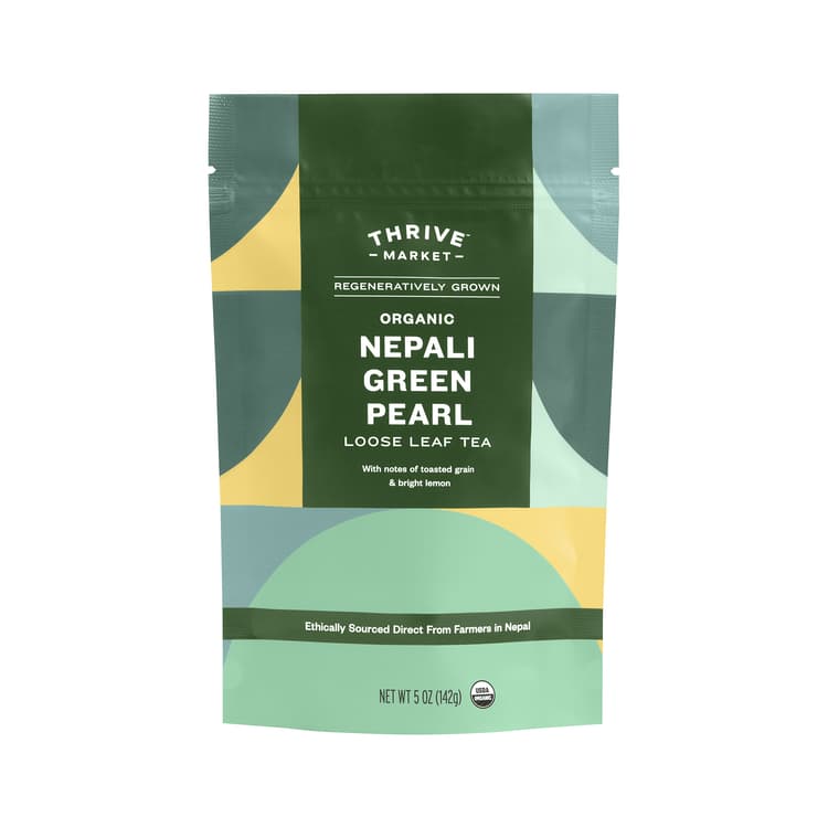 Thrive Market Regeneratively Grown Organic Nepali Green Pearl Loose Leaf Tea