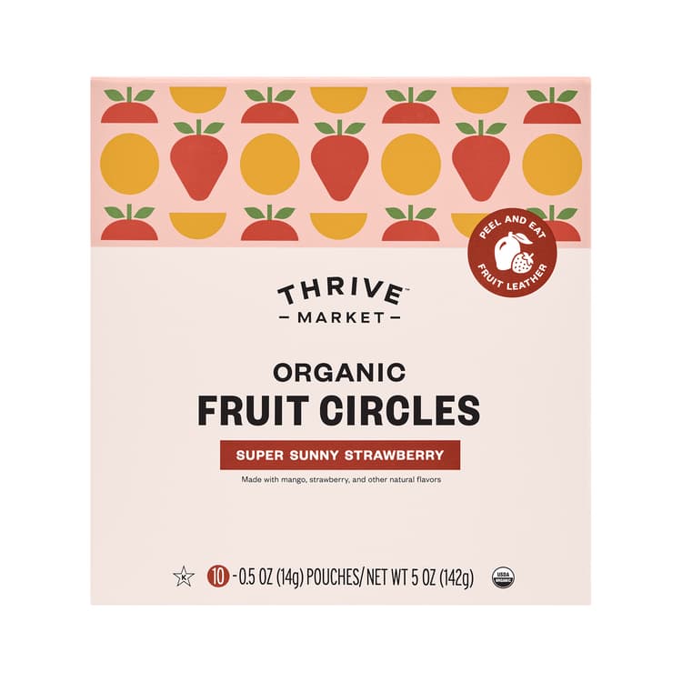 Thrive Market Organic Fruit Circles, Super Sunny Strawberry