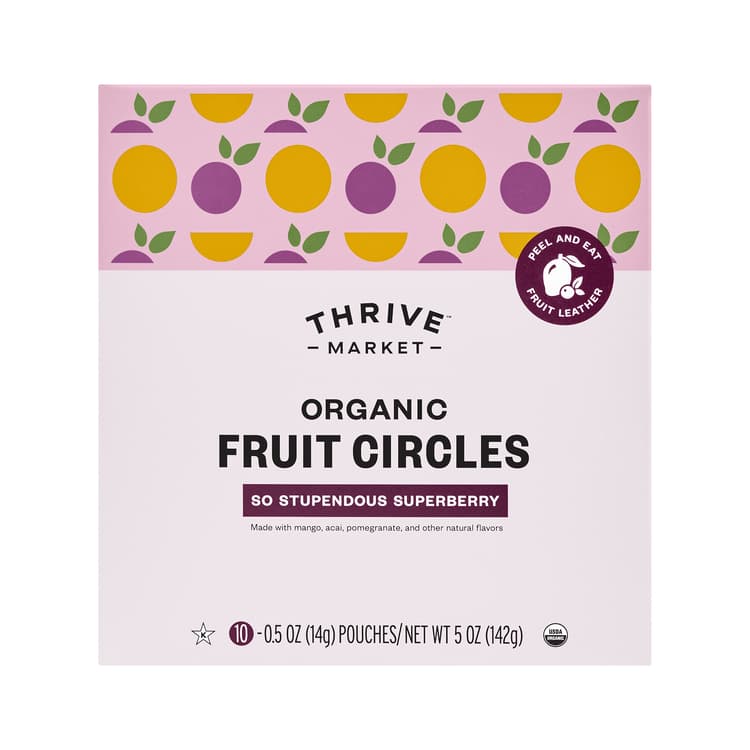 Thrive Market Organic Fruit Circles, So Stupendous Superberry