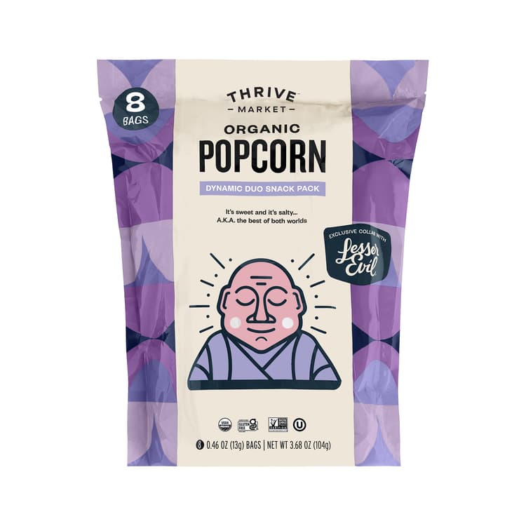 Thrive Market Organic Popcorn, Dynamic Duo Snack