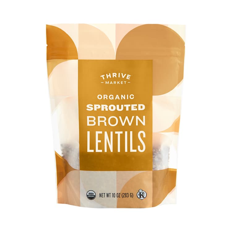 Organic Sprouted Brown Lentils