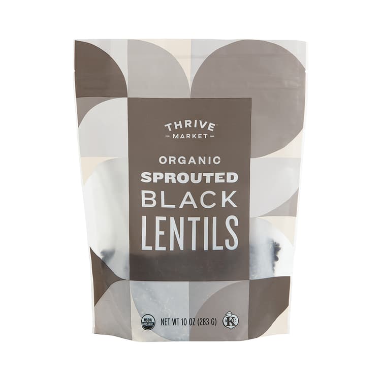 Thrive Market Organic Sprouted Black Lentils