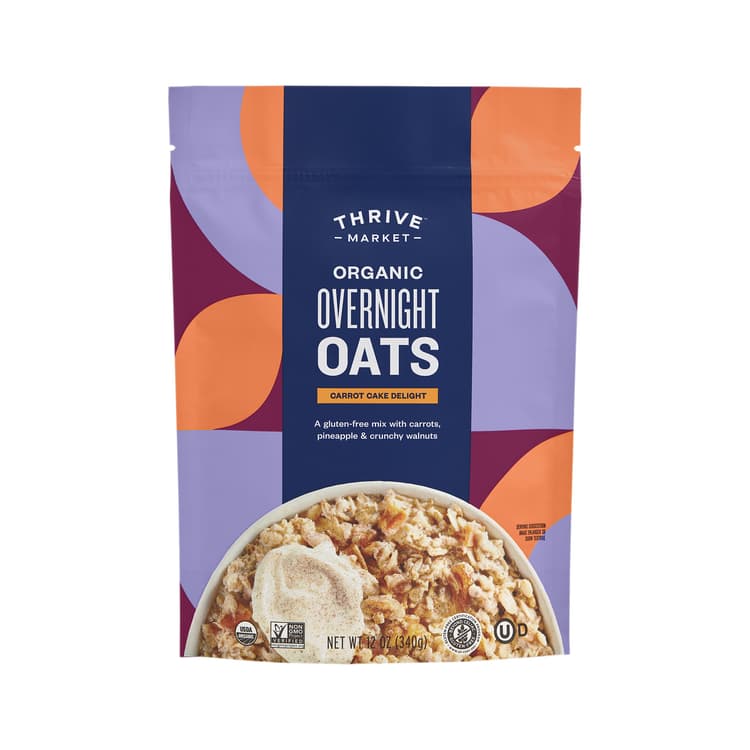 Thrive Market Organic Overnight Oats, Carrot Cake Delight