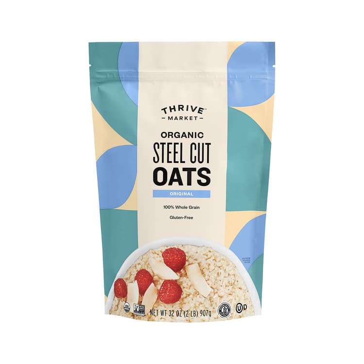 Thrive Market Organic Steel Cut Oats, Original