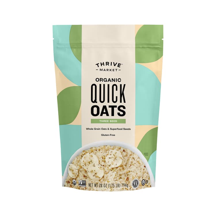 Thrive Market Organic Quick Oats, Three Seed