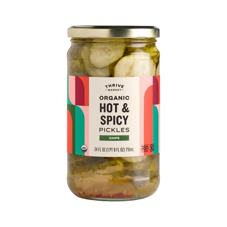 Thrive Market Organic Hot & Spicy Pickle Chips
