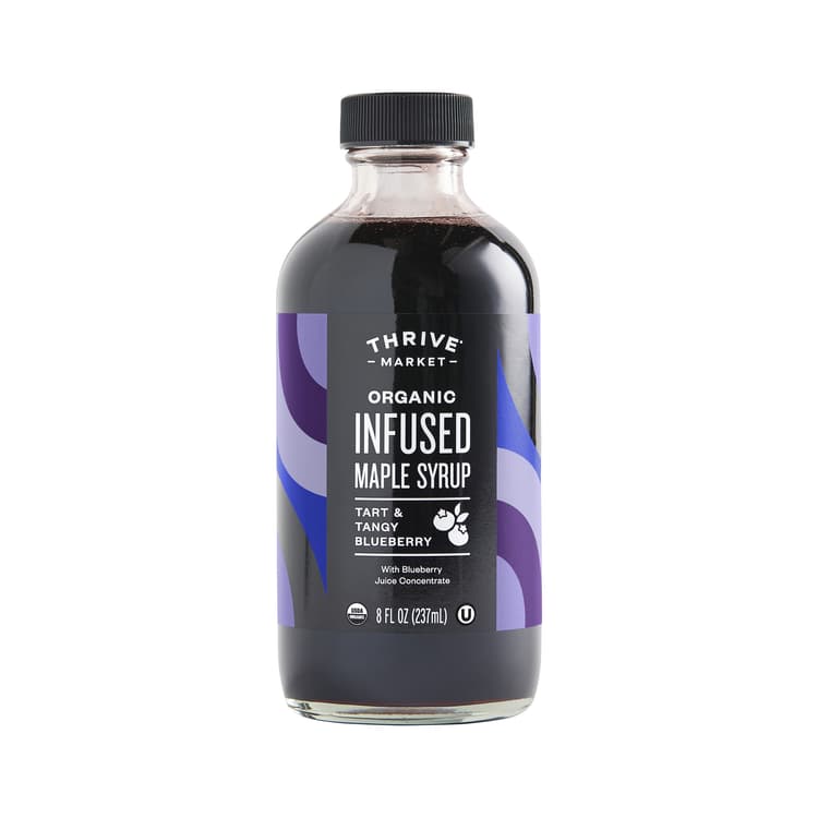 Thrive Market Organic Infused Maple Syrup, Tart & Tangy Blueberry