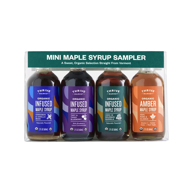 Thrive Market Organic Infused Mini Maple Syrup Sampler