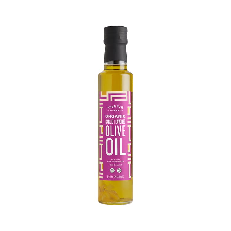 Thrive Market Organic Garlic Flavored Olive Oil