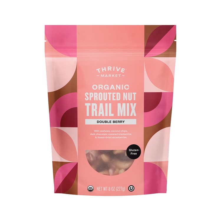 Thrive Market Organic Sprouted Nut Trail Mix, Double Berry