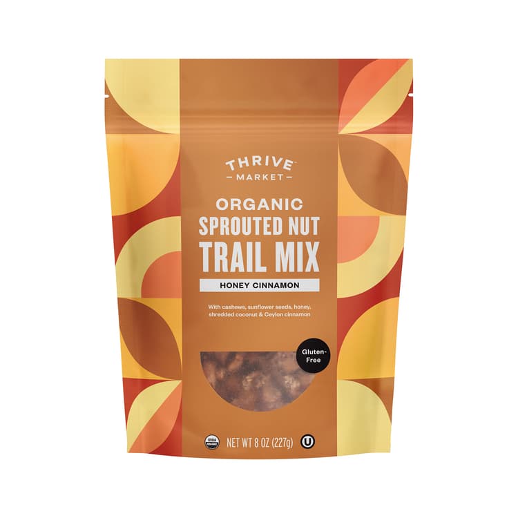 Thrive Market Organic Sprouted Nut Trail Mix, Honey Cinnamon