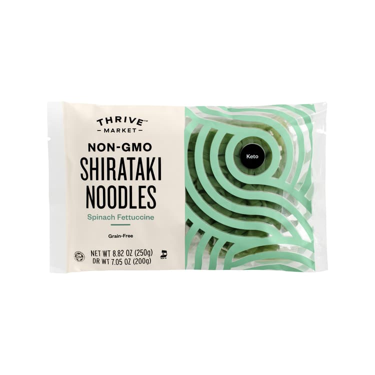 Thrive Market Non-Gmo Shirataki Noodles, Spinach Fettuccine