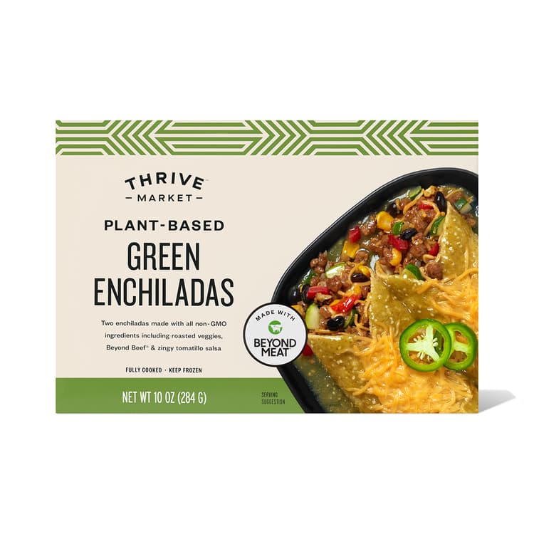 Thrive Market Plant-Based Green Enchiladas With Beyond Meat