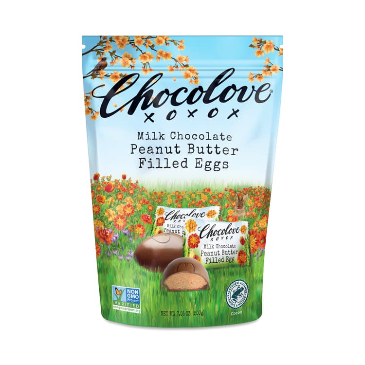 Milk Choc Pnt Btr Filled Eggs