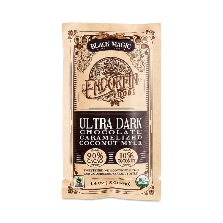 Endorfin Foods Black Magic Chocolate Bar, 90% Cacao
