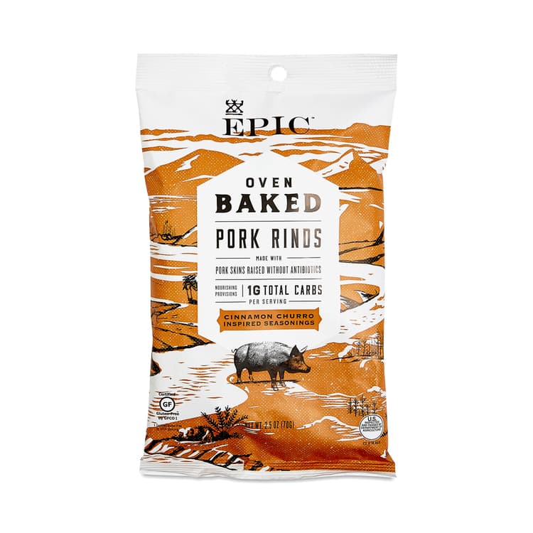 Oven Baked Pork Rinds, Cinnamon Churro