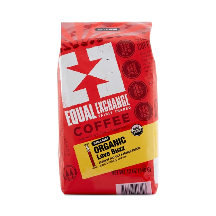 Equal Exchange Organic Love Buzz Coffee, Whole Bean