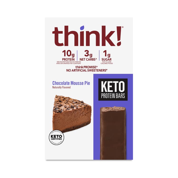 Think! Protein Bars Keto Protein Bars, Chocolate Mousse Pie