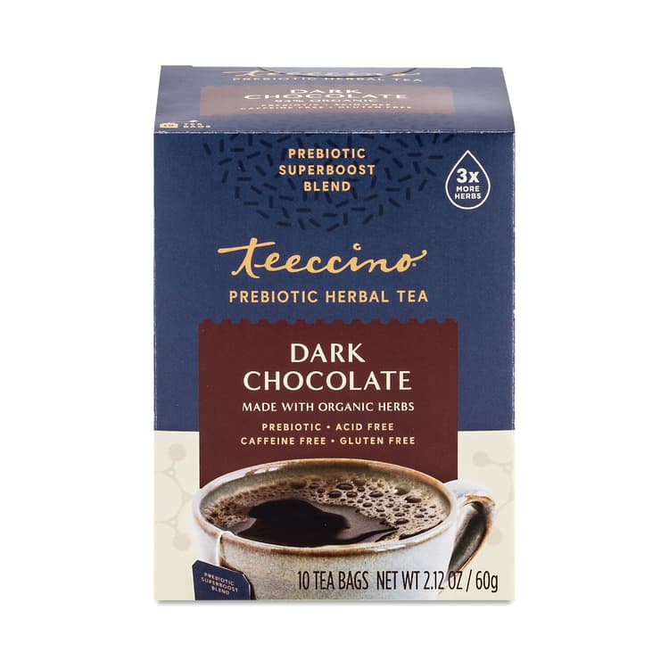 Teeccino Prebiotic Herbal Tea, Dark Chocolate