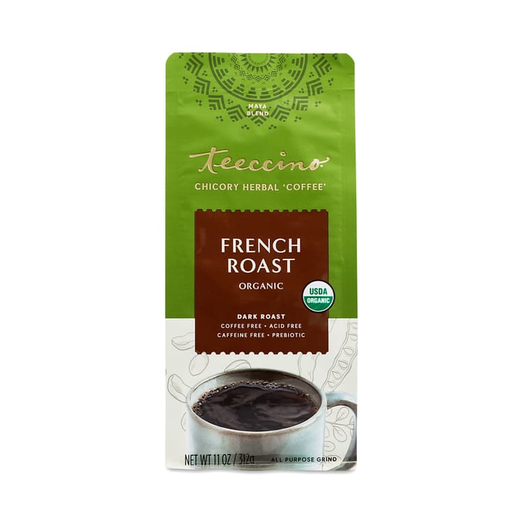 Teeccino Chicory Herbal Coffee Alternative, French Roast