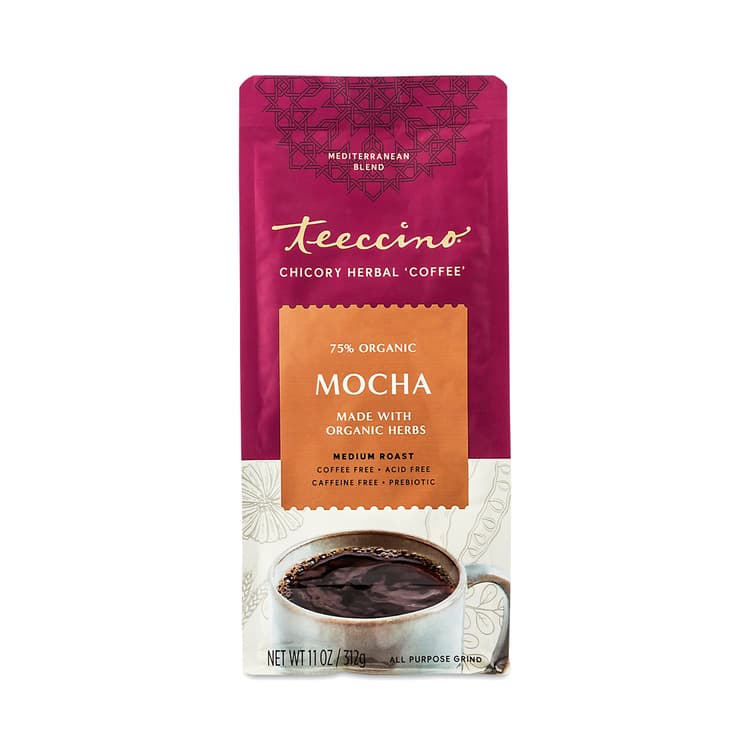 Teeccino Chicory Herbal Coffee Alternative, Mocha