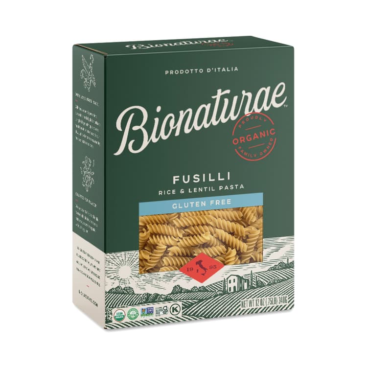 100% Organic Gluten Free Rice & Lentil Fusilli Pasta