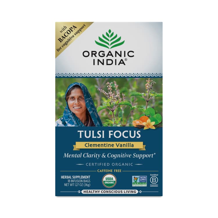 Tulsi Focus Tea, Clementine Vanilla