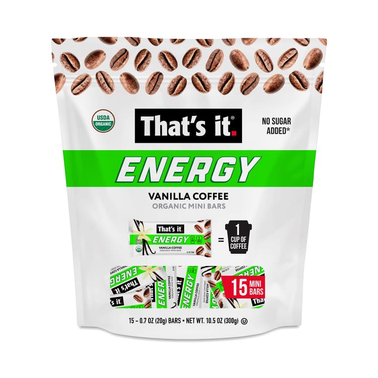 That'S It Organic Energy Mini Bars, Vanilla Coffee