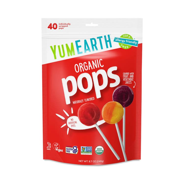 Yumearth Organic Lollipops, Assorted