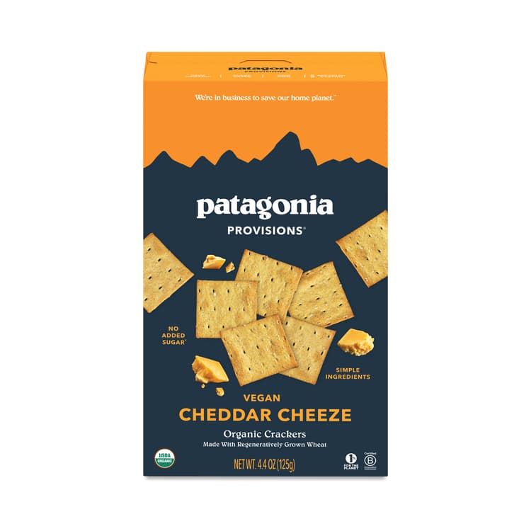 Patagonia Provisions Organic Crackers Cheddar Cheeze