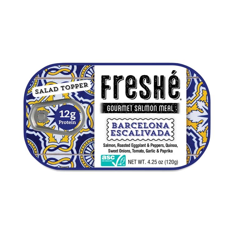 Freshe Gourmet Salmon Meal, Barcelona Escalivada