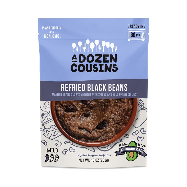 A Dozen Cousins Refried Black Beans