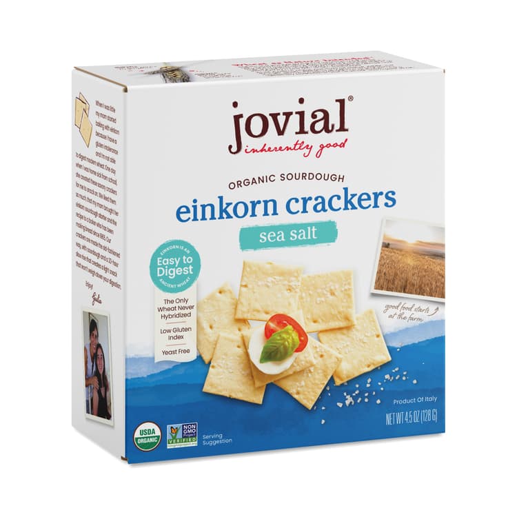 Jovial Organic Sourdough Einkorn Crackers, Sea Salt