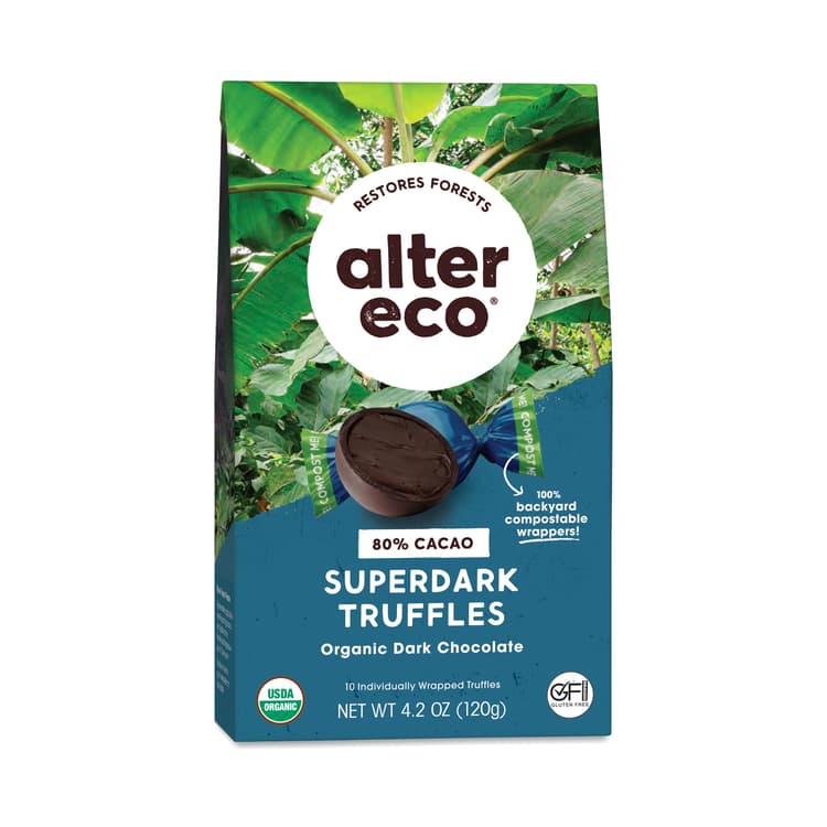 Alter Eco Organic Chocolate Truffles, Superdark