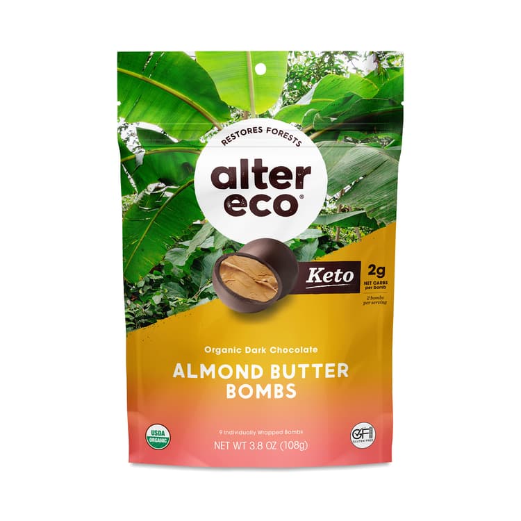 Alter Eco Chocolate Bomb, Almond Butter