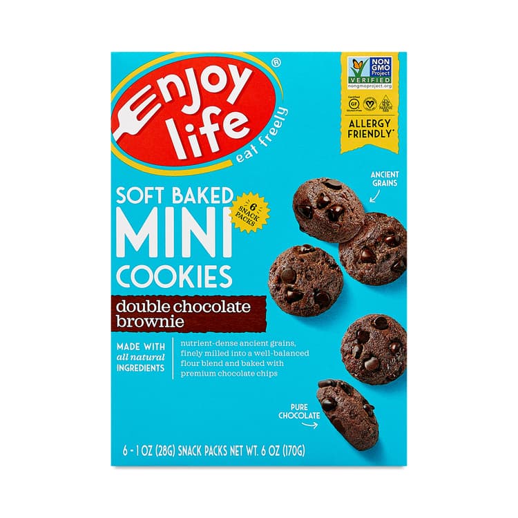 Mini Cookies – Soft Baked Double Chocolate Brownie - Low Fodmap Certified