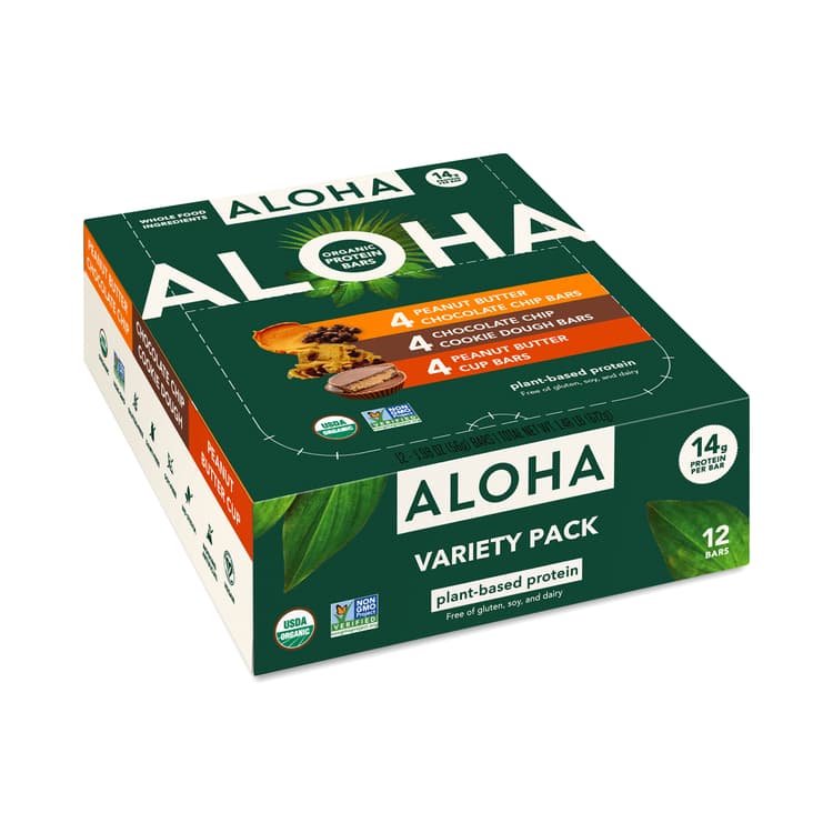 Aloha Protein Bar, Peanut Butter & Cookie Dough Variety